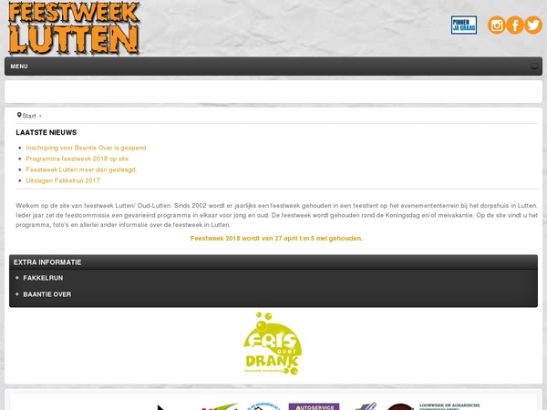 Screenshot Evenementen