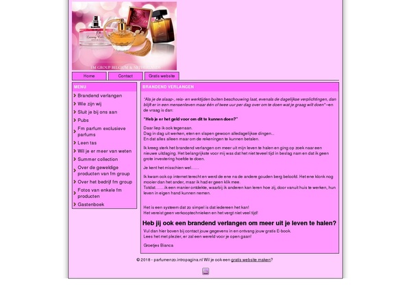 Screenshot Verkoop / Webshop