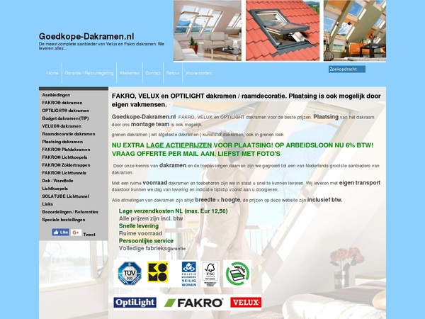 Screenshot Verkoop / Webshop