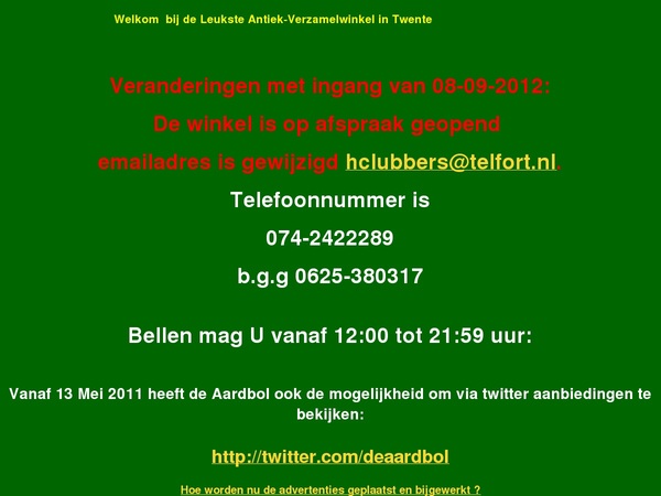 Screenshot Algemeen