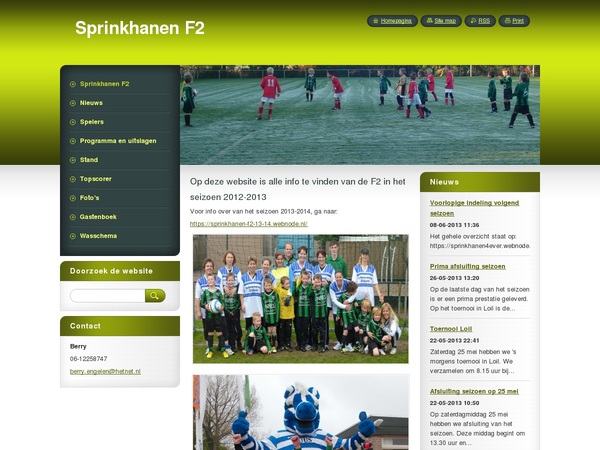 Screenshot Clubs/Verenigingen