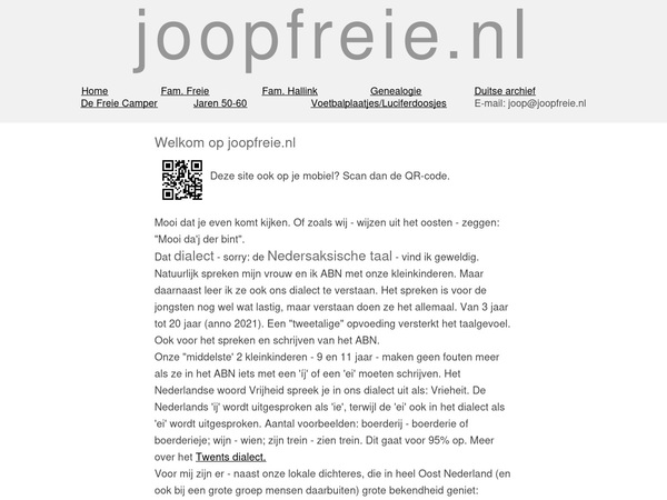 Screenshot Homepages