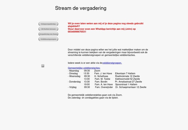 Screenshot Algemeen