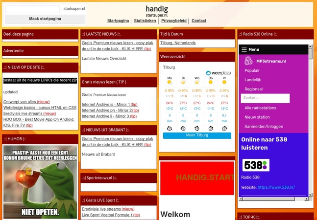 Screenshot Algemeen