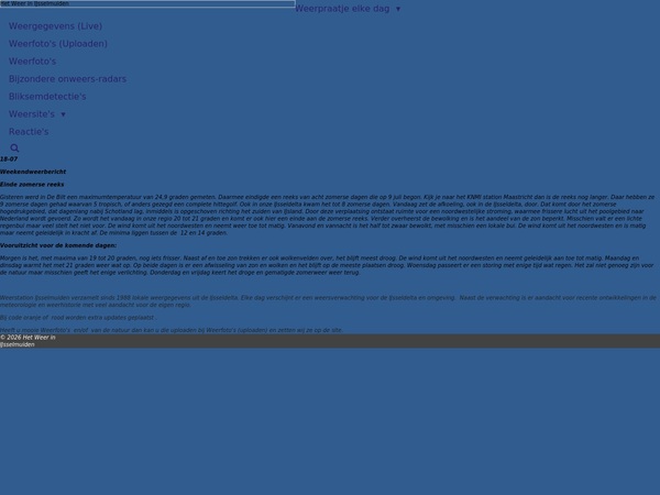 Screenshot Weersinformatie